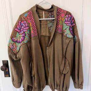 Embroidered Jacket from Free People Size M